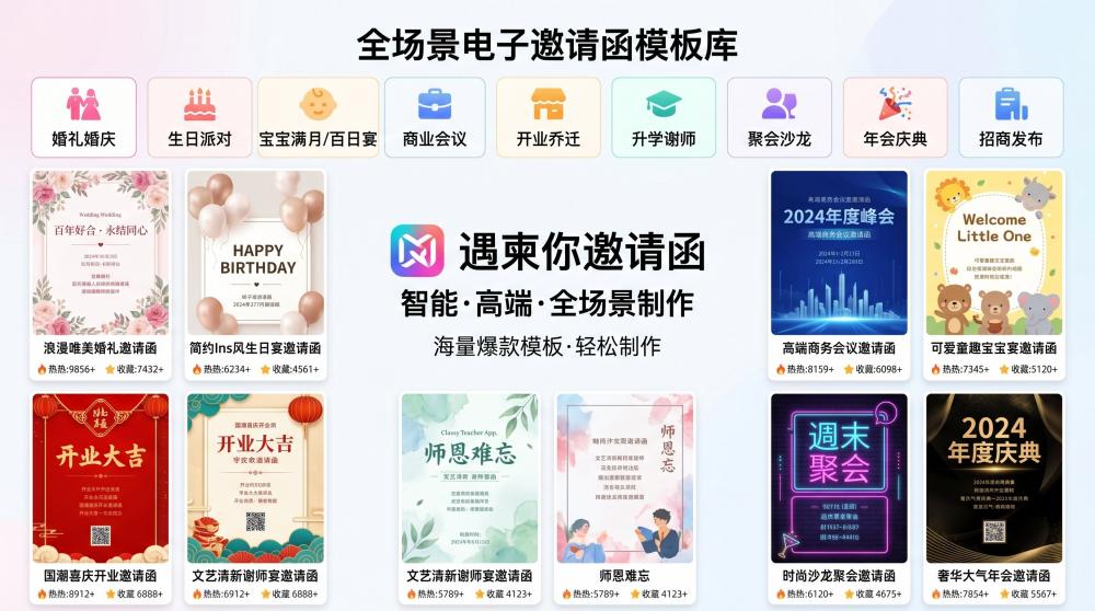 店铺开业/乔迁别乱发！这款电子请柬，轻松引爆门店客流